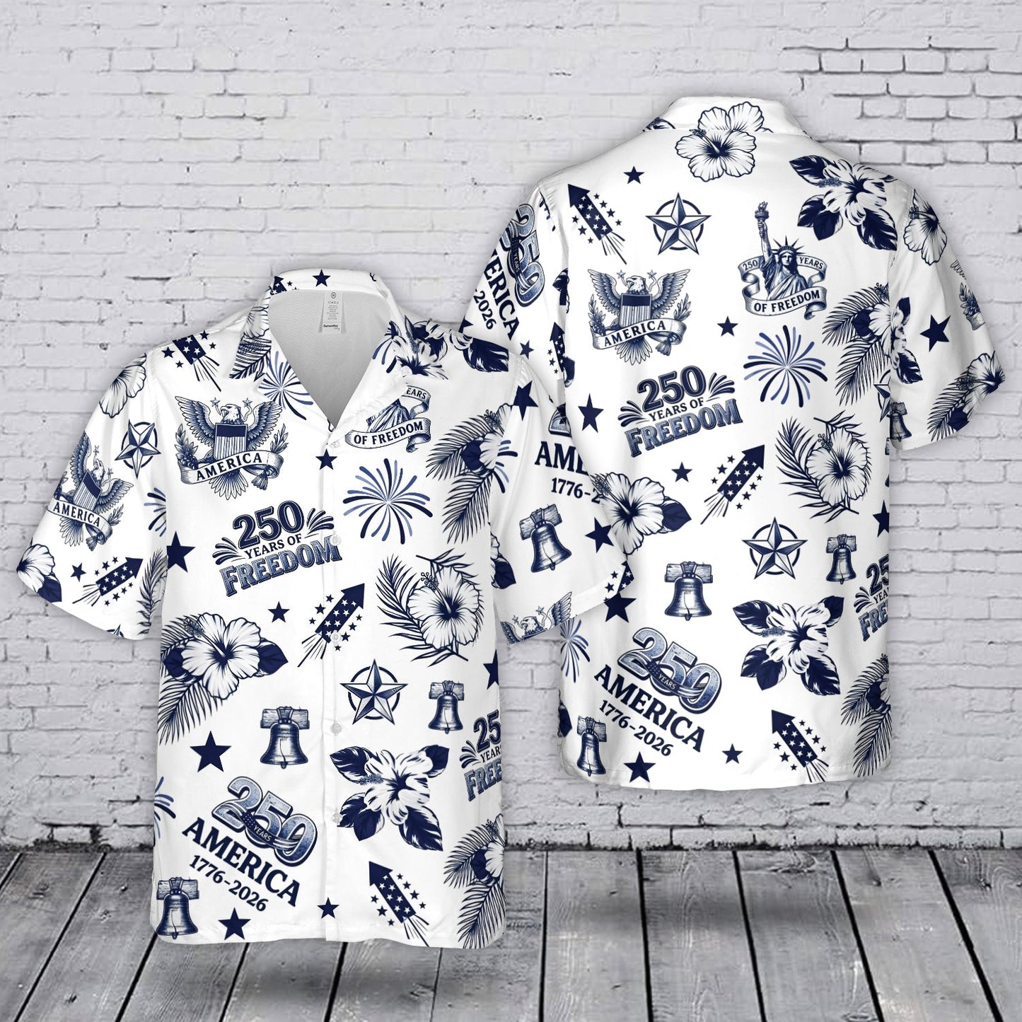 USA 250th Anniversary July 4th Independence Day Hawaiian Shirt