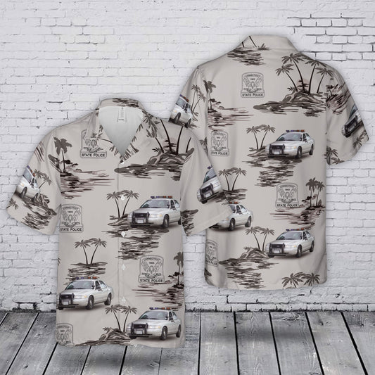 Connecticut State Police Hawaiian Shirt