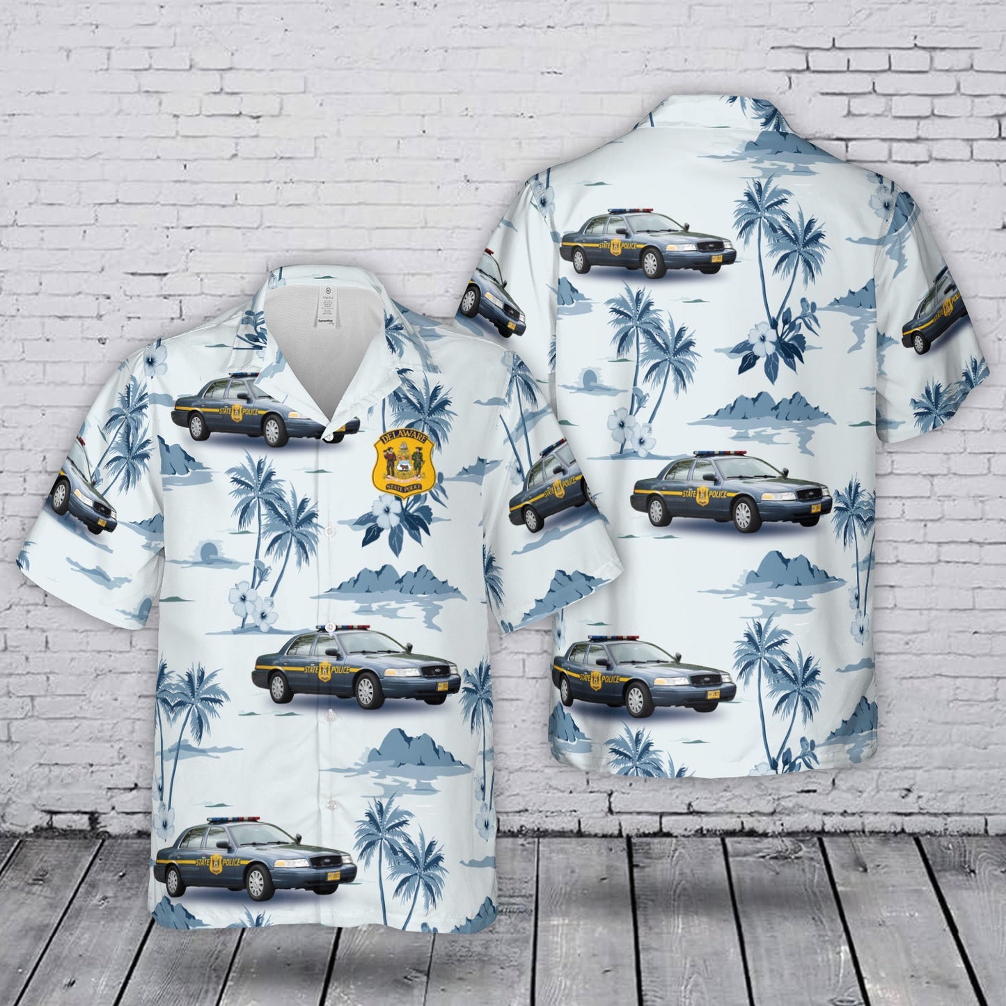 Delaware State Police Hawaiian Shirt