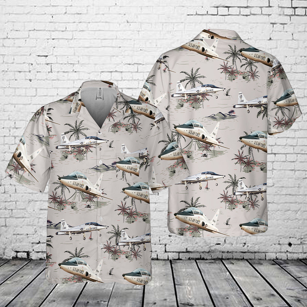 US Air Force Northrop T-38 Talon Pocket Hawaiian Shirt