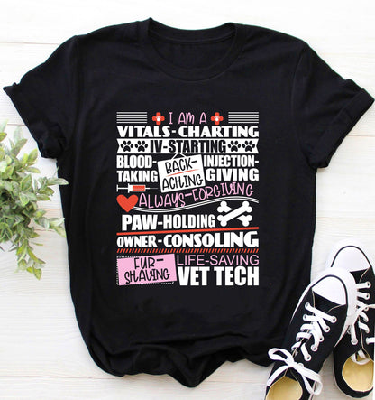 Vet Tech Shirt |  Veterinarian Technician Tshirt | Vet Tech Gift | Vet Tech Veterinarian Veterinary School Graduate Shirt