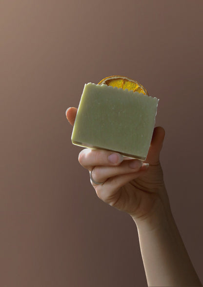 Citrus Eucalyptus Spa Gift Box: Soy Candle, Soap & Body Scrub