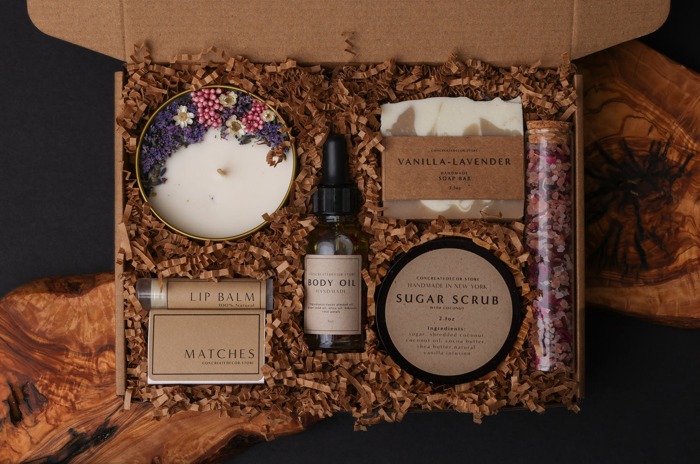 Handmade Spa Gift Box: Get Well Soon Care Package