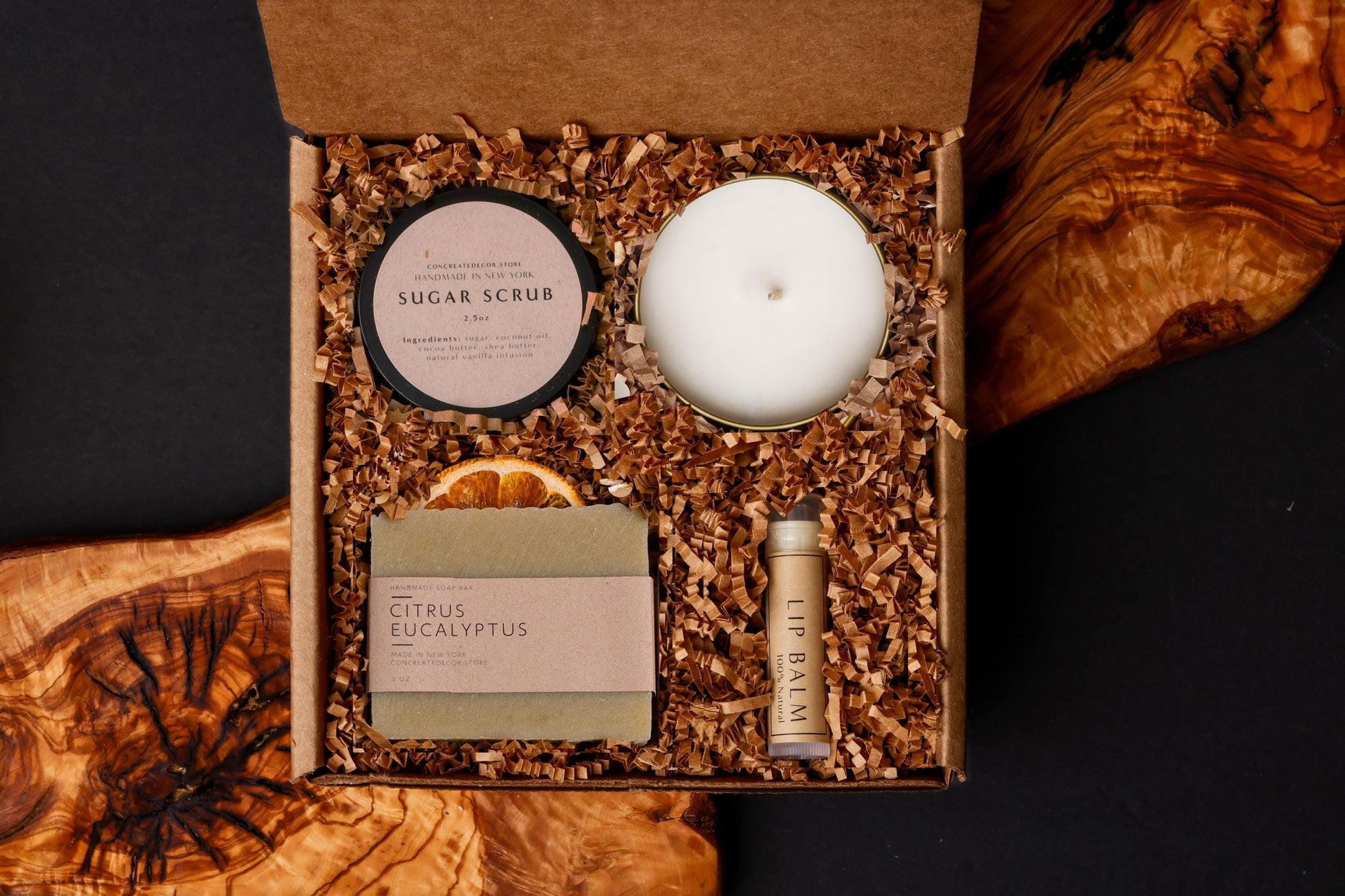 Handcrafted Spa Gift Box: Self Care Package