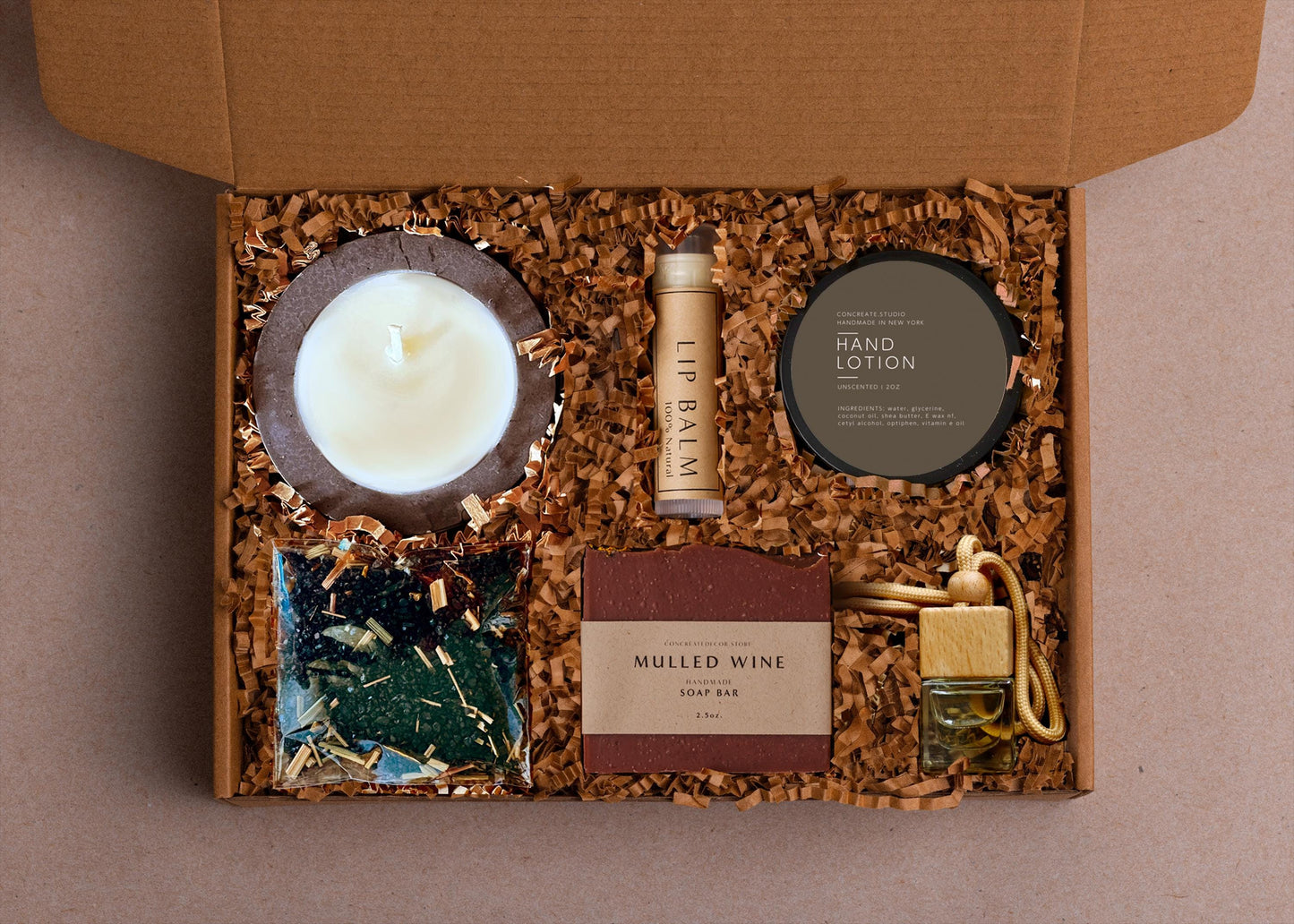 Luxe Birthday Gift Box For Men: Handmade Candle, Soap & Self Care