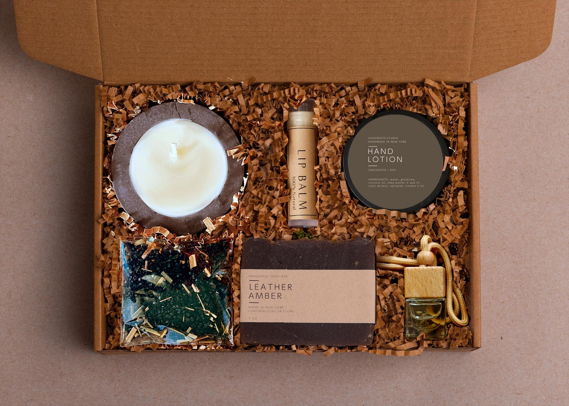 Luxe Birthday Gift Box For Men: Handmade Candle, Soap & Self Care