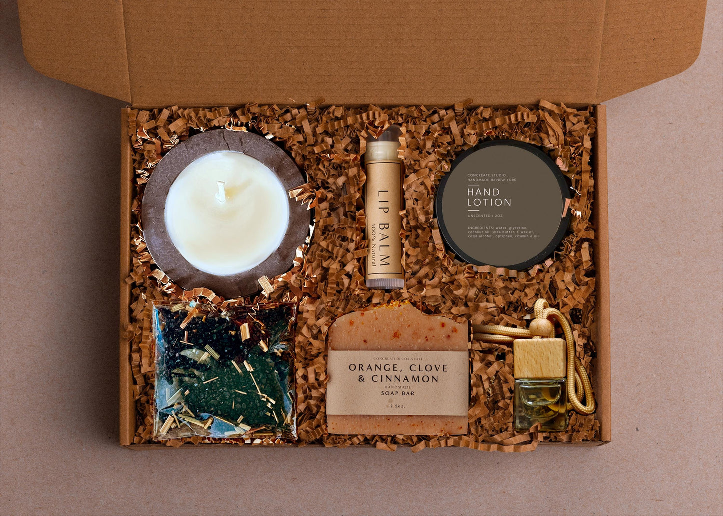 Luxe Birthday Gift Box For Men: Handmade Candle, Soap & Self Care
