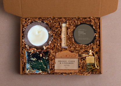 Luxe Birthday Gift Box For Men: Handmade Candle, Soap & Self Care