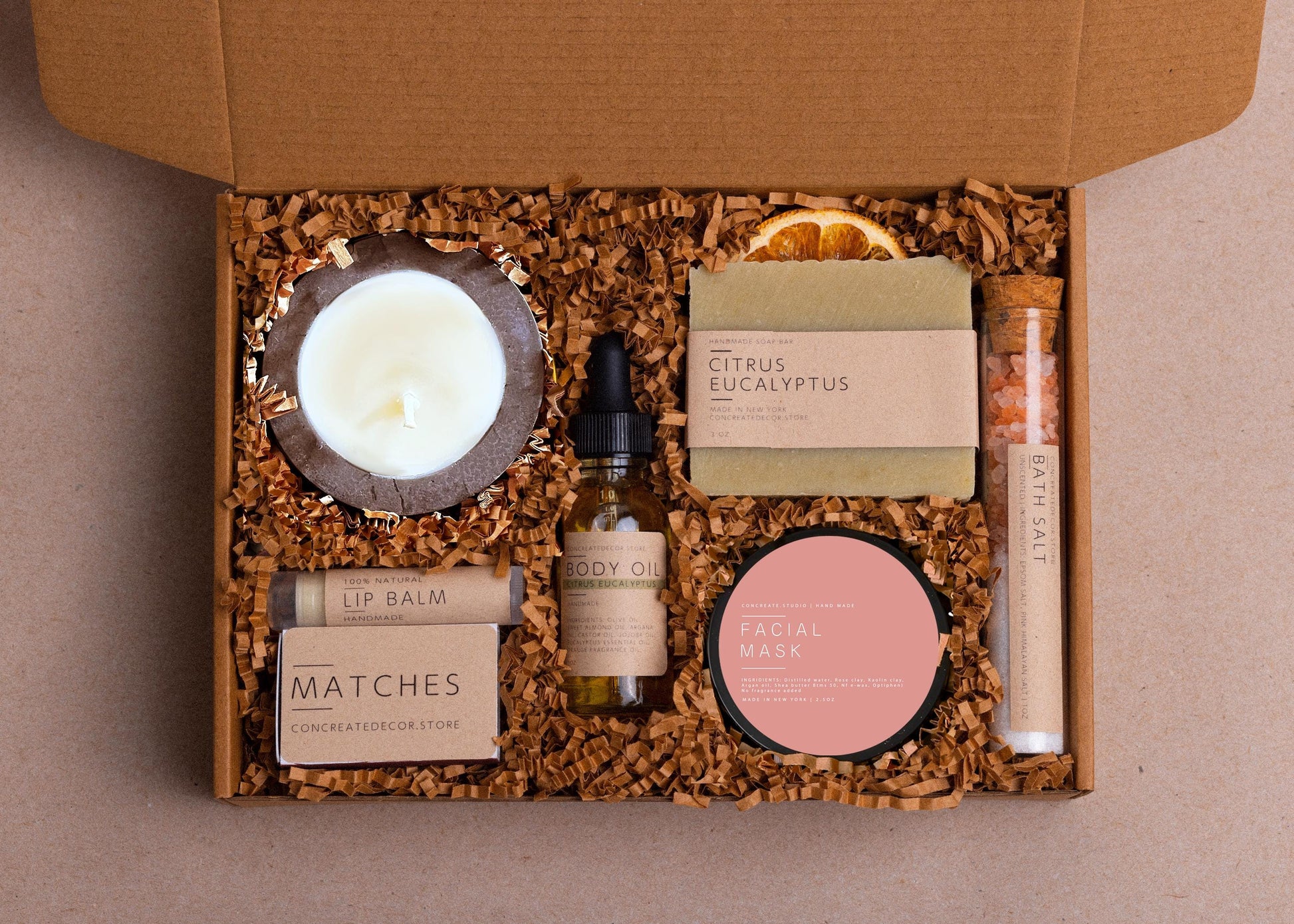 Handmade Spa Gift Box: Get Well Soon Care Package